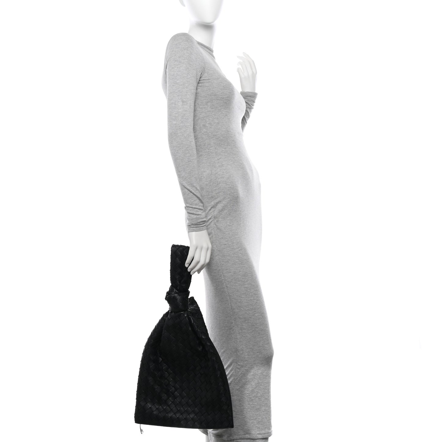 BOTTEGA VENETA Nappa Intrecciato BV Twist Black