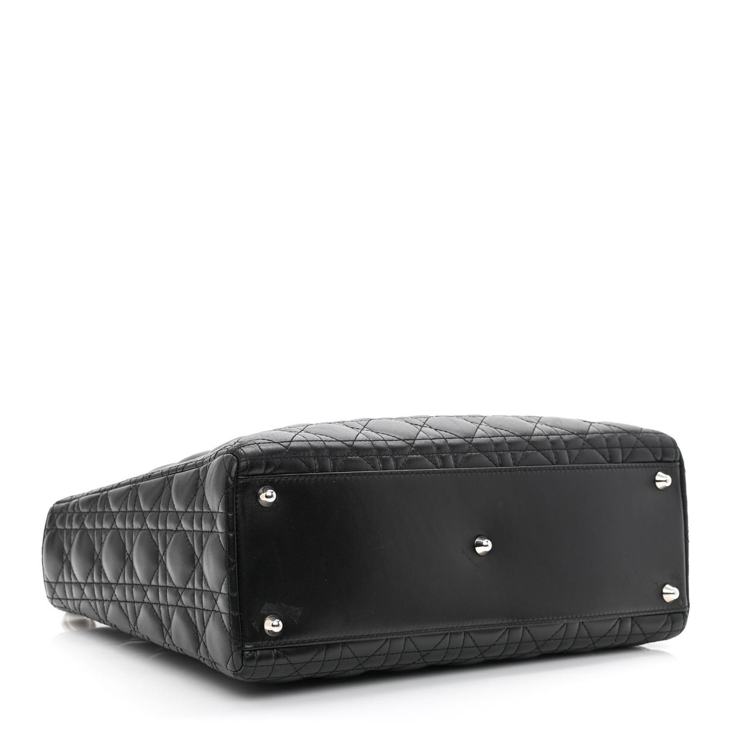 Lambskin Cannage Large Lady Dior Black