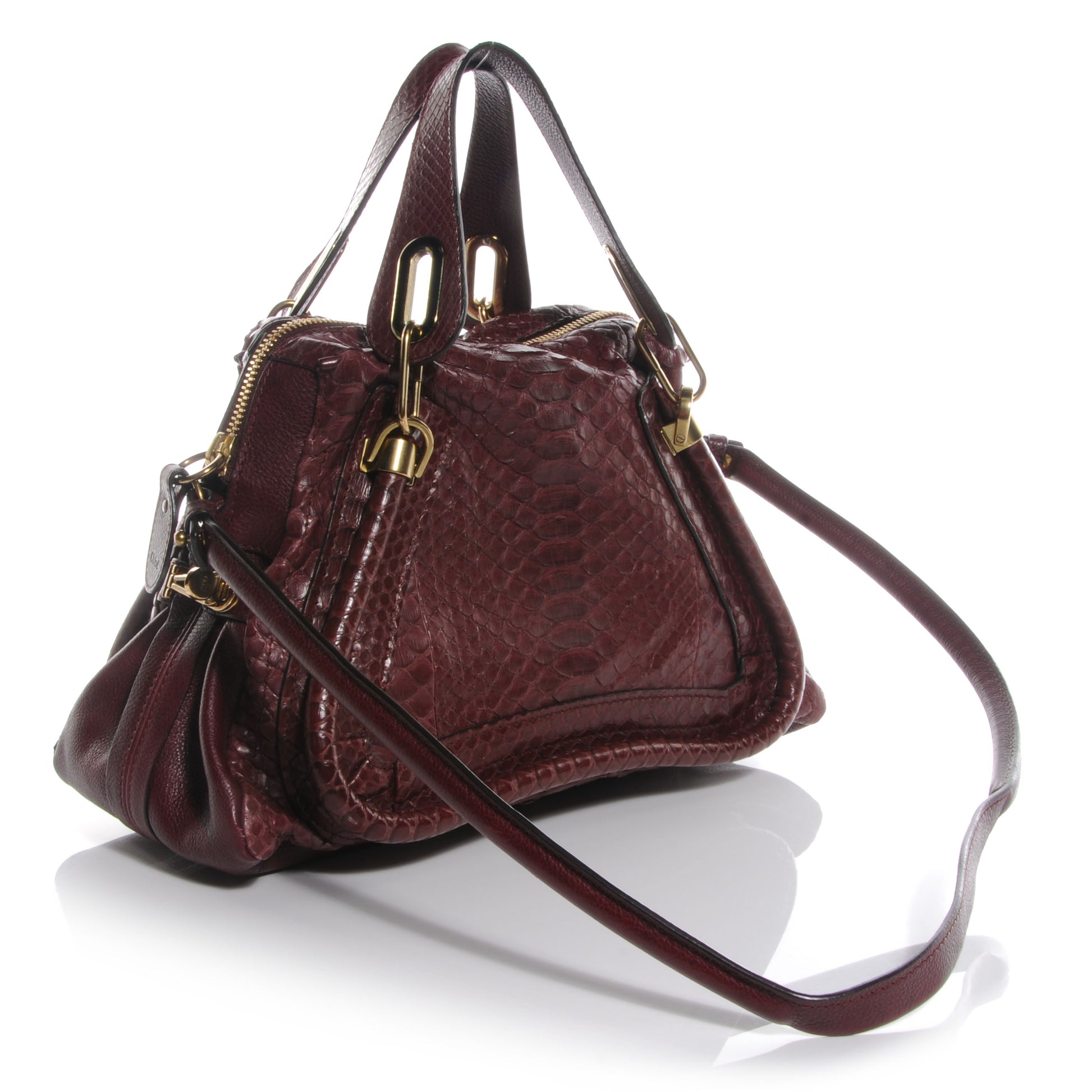 Chloe Python Medium Paraty Plum Purple 3 of 9