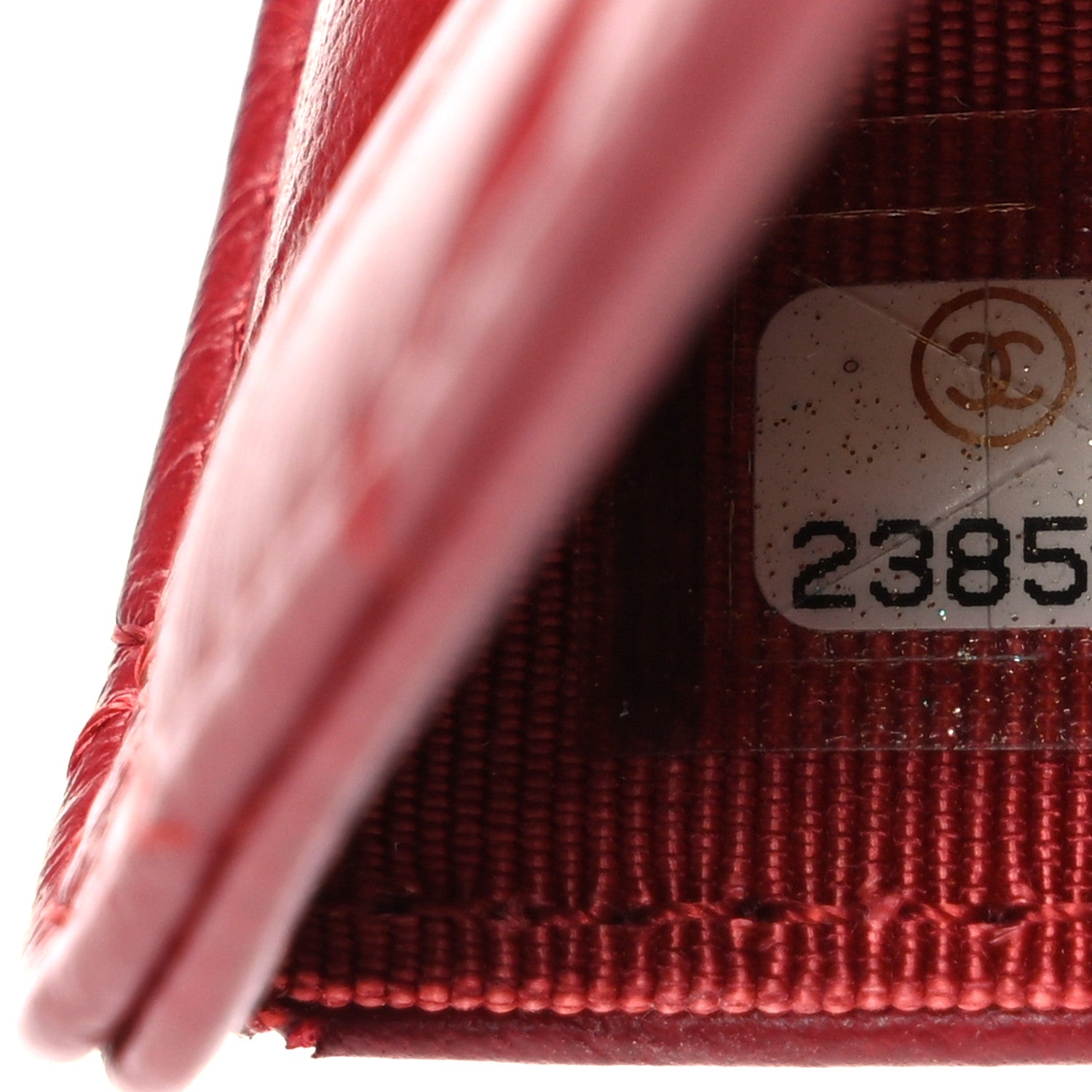 Chanel Lambskin Quilted CC French Wallet Red 8 of 8