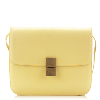 Celine Box Calfskin Large Classic Box Flap Bag Light Yellow 1 of 11