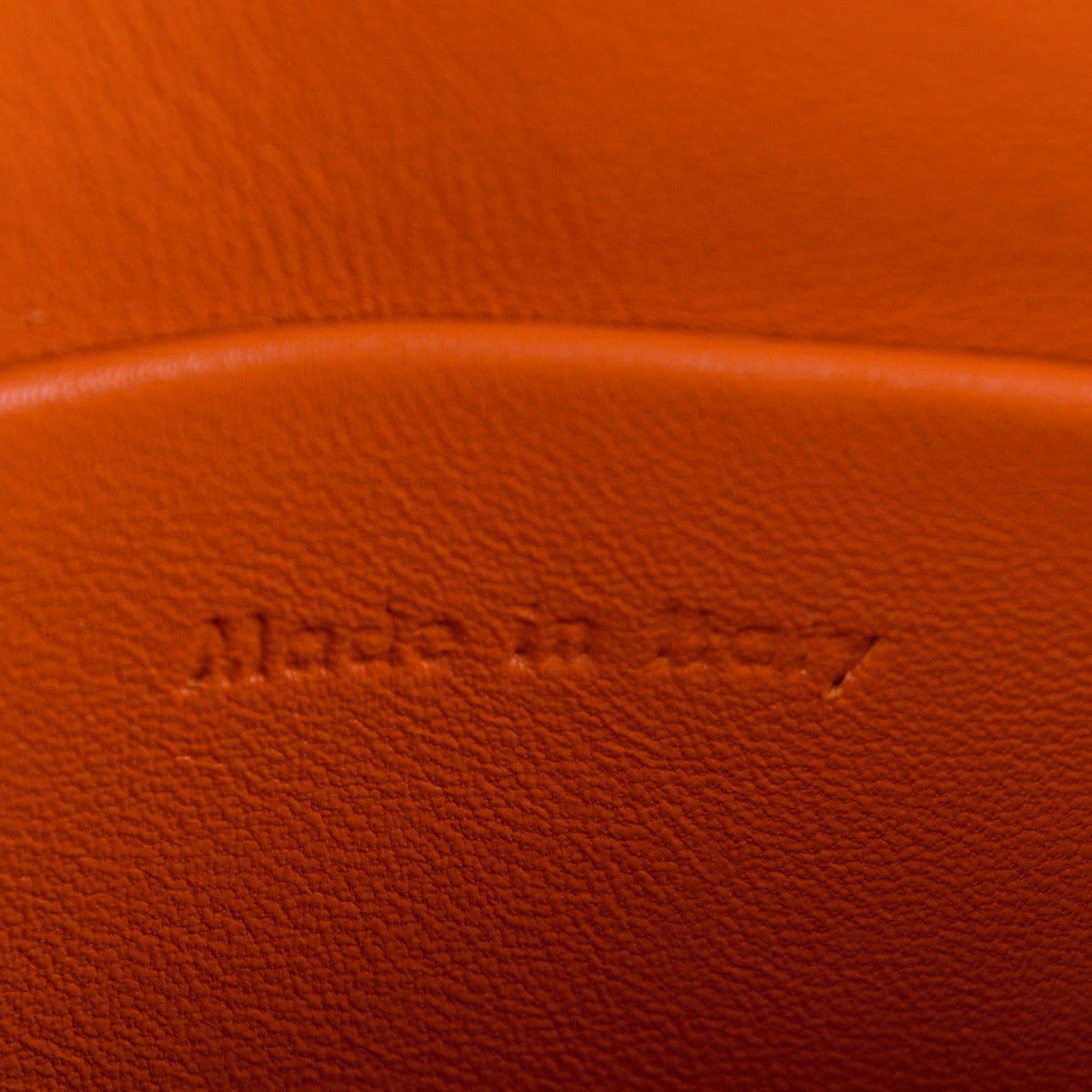 Celine Grained Calfskin Small Trotteur Light Orange 6 of 6
