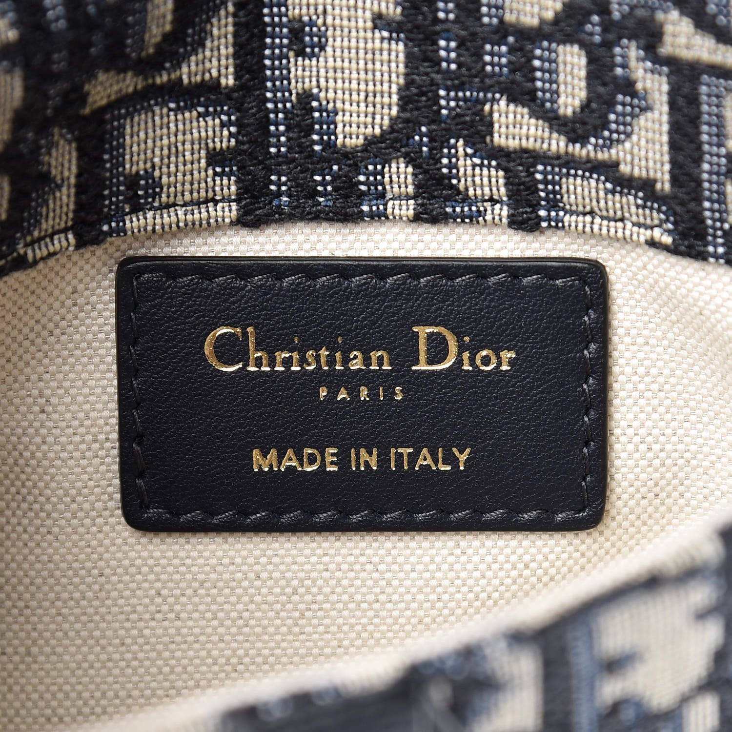 Christian Dior Oblique Saddle Belt Bag Blue 6 of 8
