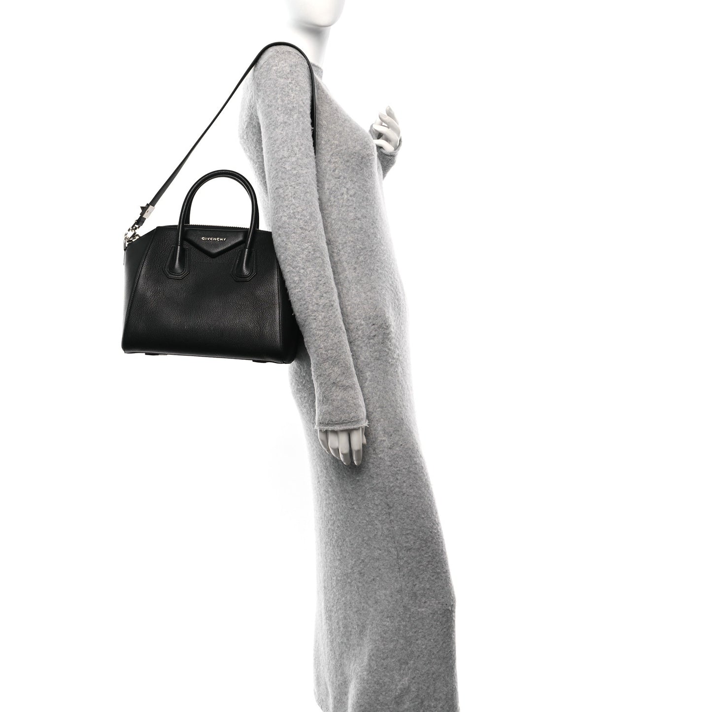 Sugar Goatskin Small Antigona Black