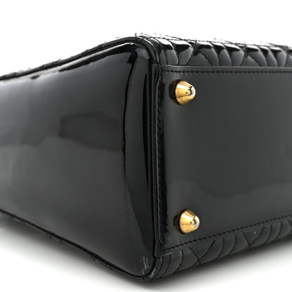 Christian Dior Patent Cannage Large Lady Dior Black 9 of 13