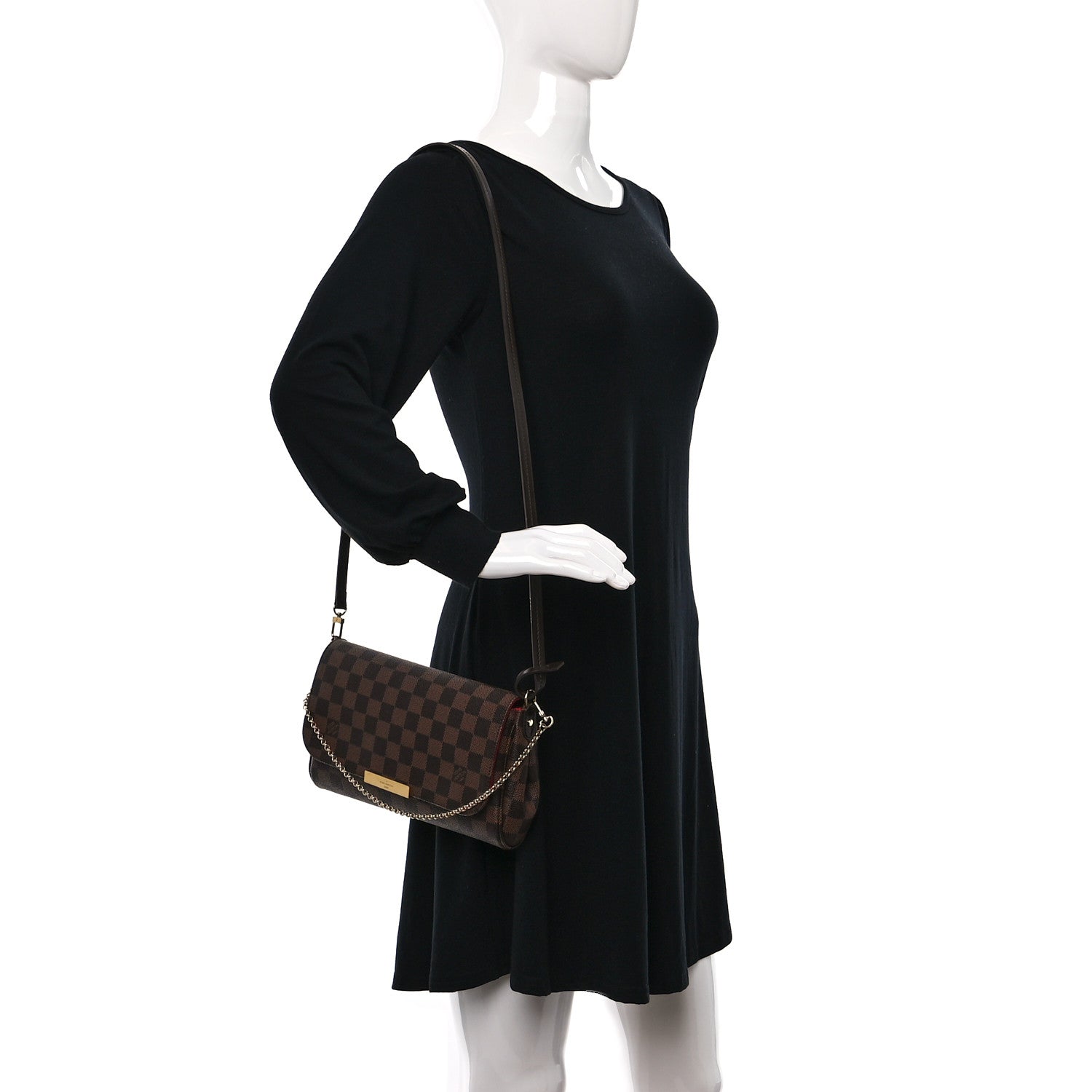 Louis Vuitton Damier Ebene Favorite MM 3 of 8