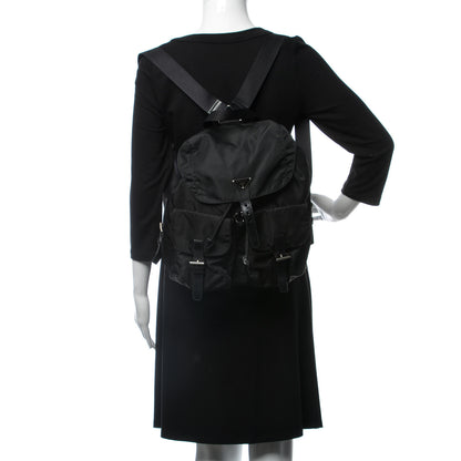 Prada Nylon Vela Medium Backpack Black 2 of 6