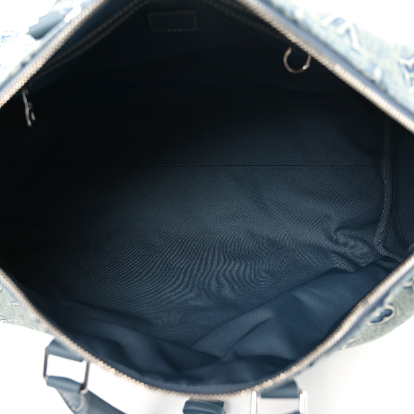 Monogram Washed Denim Keepall Bandouliere 50 Blue