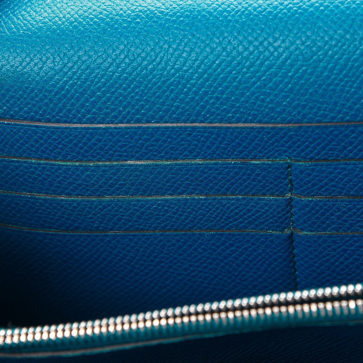 Epsom Kelly Longue Wallet Bleu Izmir