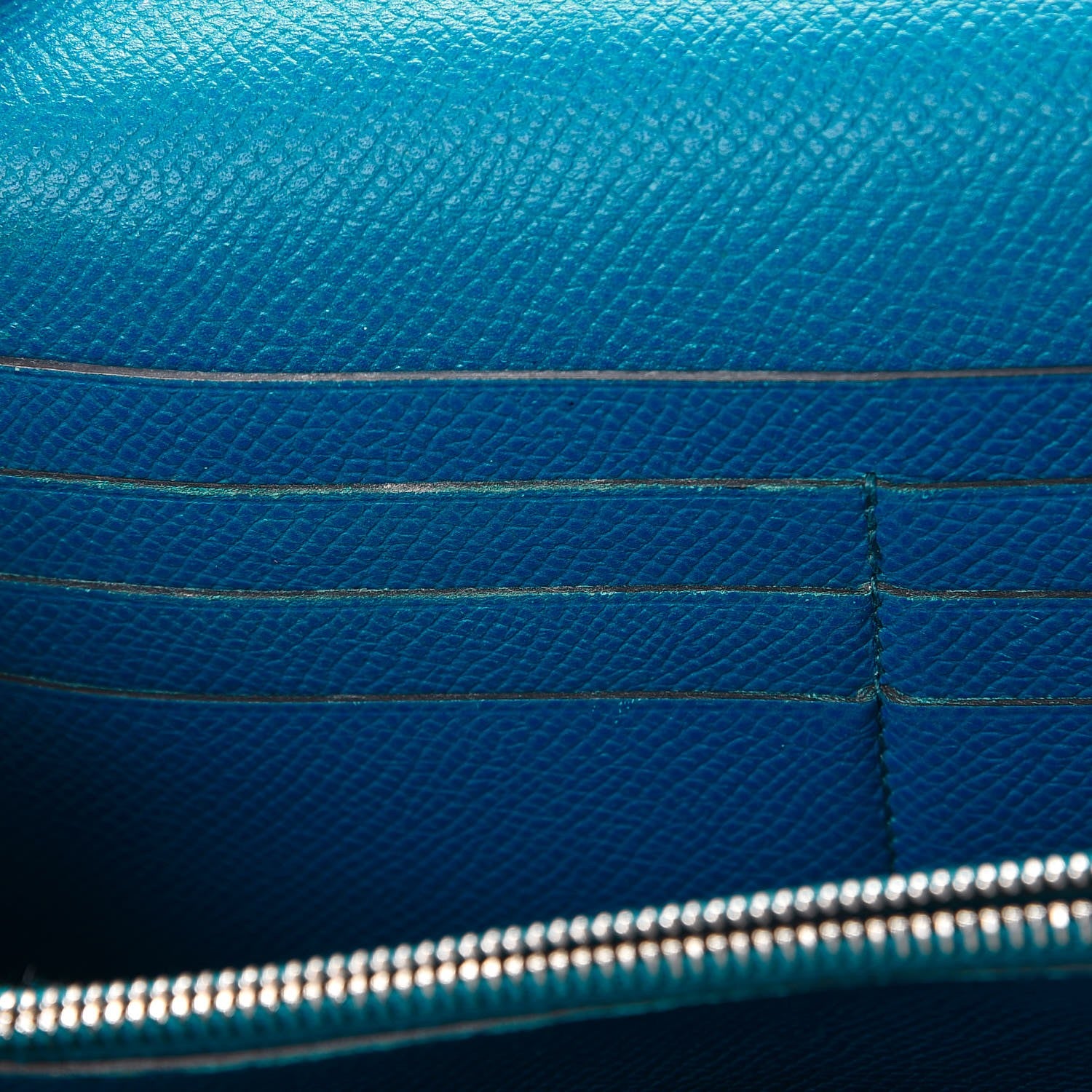 Hermes Epsom Kelly Longue Wallet Bleu Izmir 8 of 16