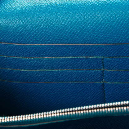 Hermes Epsom Kelly Longue Wallet Bleu Izmir 8 of 16