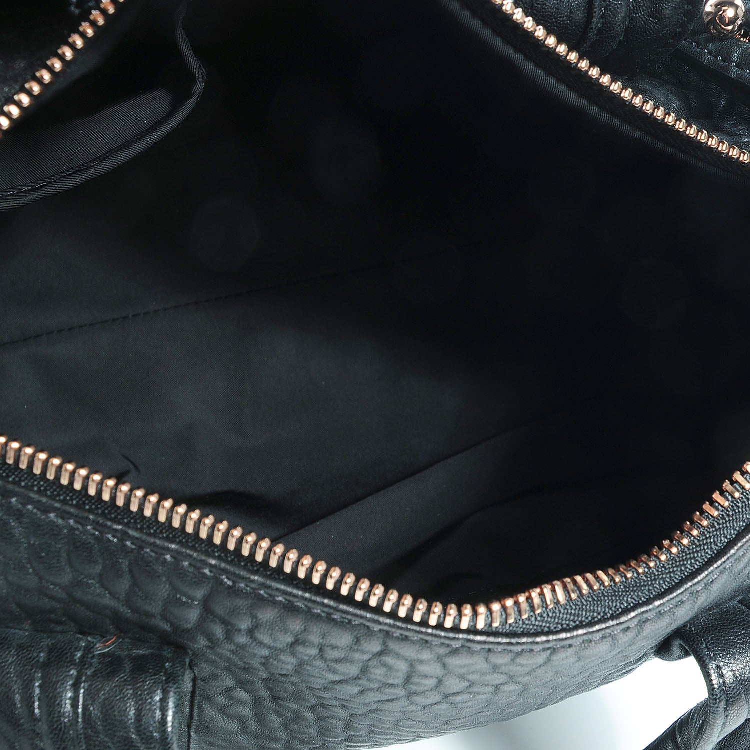 Alexander Wang Pebbled Lambskin Rocco Black w Rose Gold Hardware 8 of 12