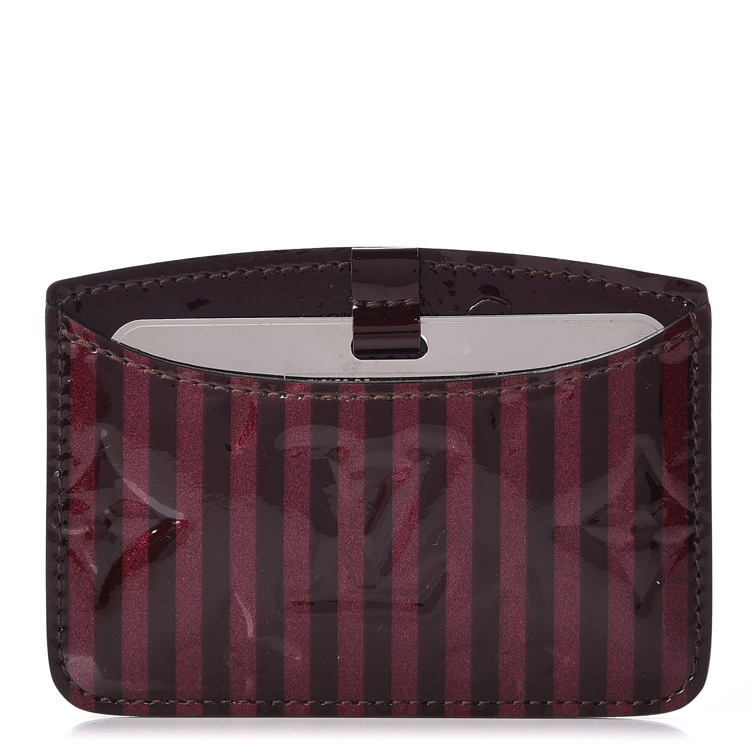 Louis Vuitton Vernis Rayures Mirror Case Amarante 1 of 7