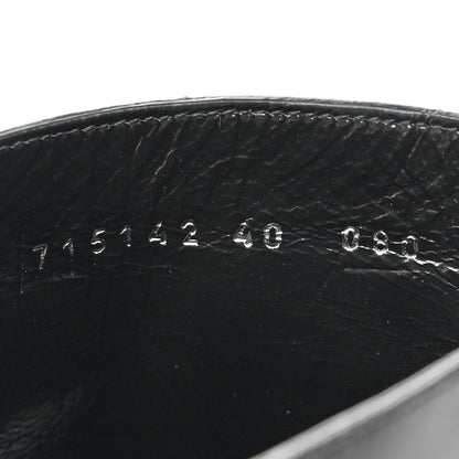 Gucci Cordovan Lux Platform Ankle Boots 40 Black Oatmeal White 8 of 11
