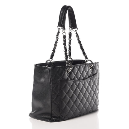 Chanel Caviar Quilted Grand Shopping Tote GST Black 3 of 9