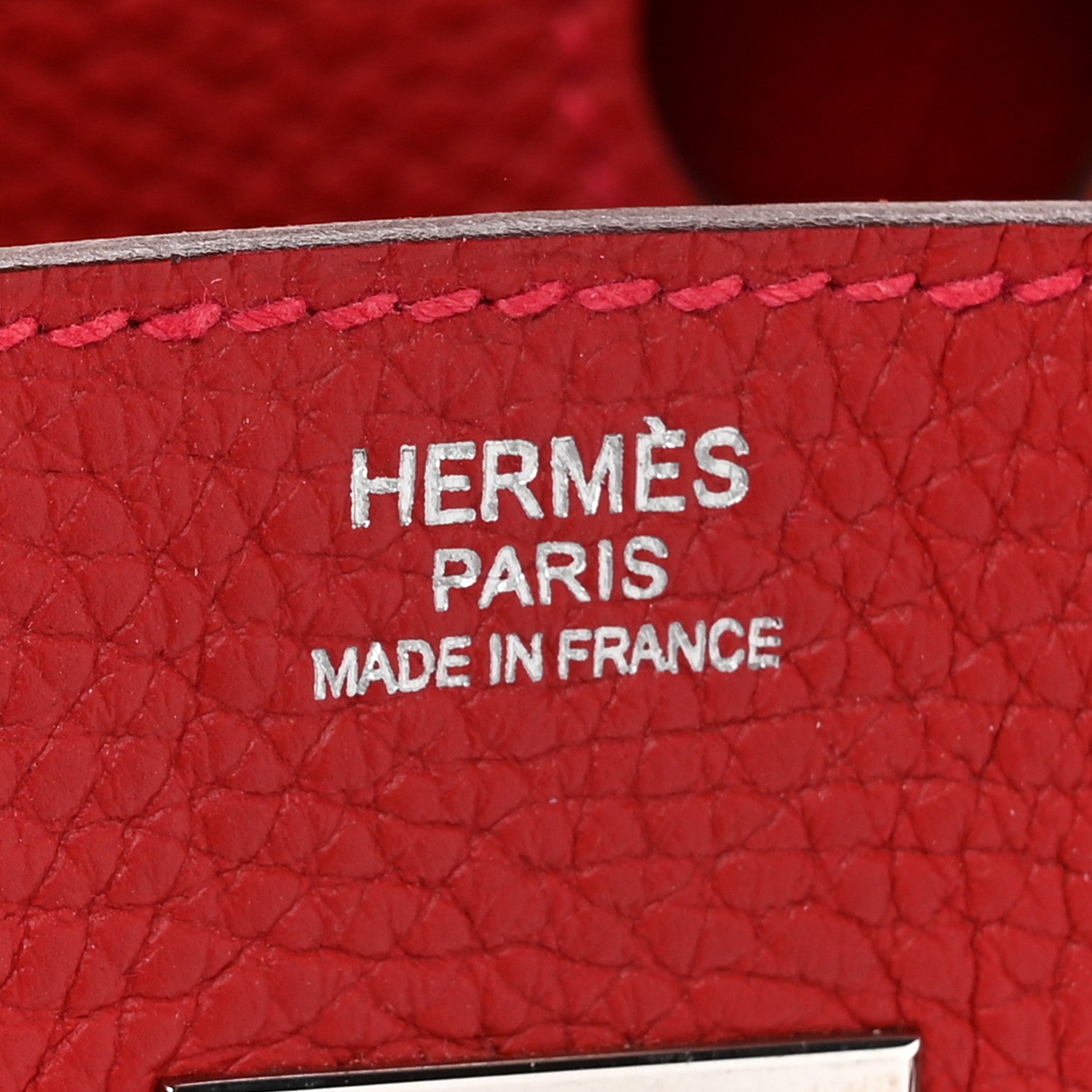 Hermes Togo BIRKIN 30 Rouge Casaque 6 of 18