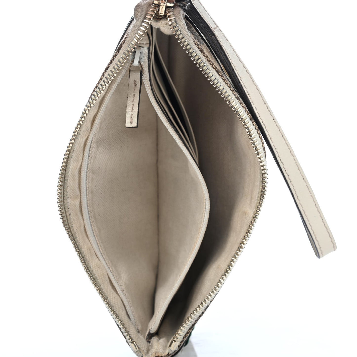 Monogram Mayfair Wristlet Off White