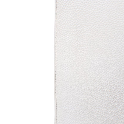 Chanel Caviar Quilted Maxi Single Flap White 15 of 17