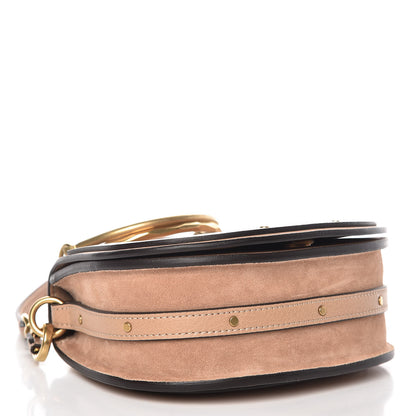 Chloe Calfskin Suede Small Nile Bracelet Bag Biscotti Beige 4 of 10
