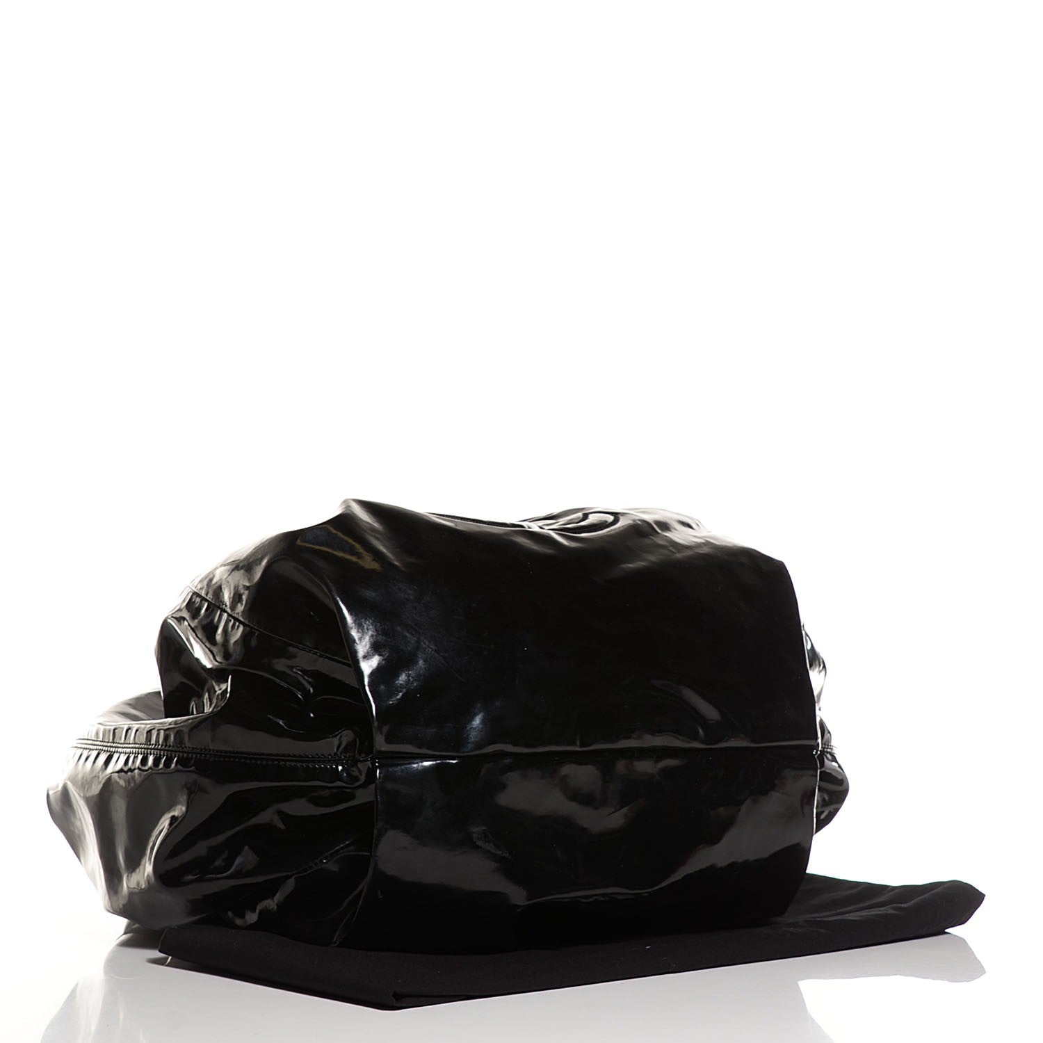 Chanel Vinyl Stretch Spirit Large Cabas Black 4 of 8
