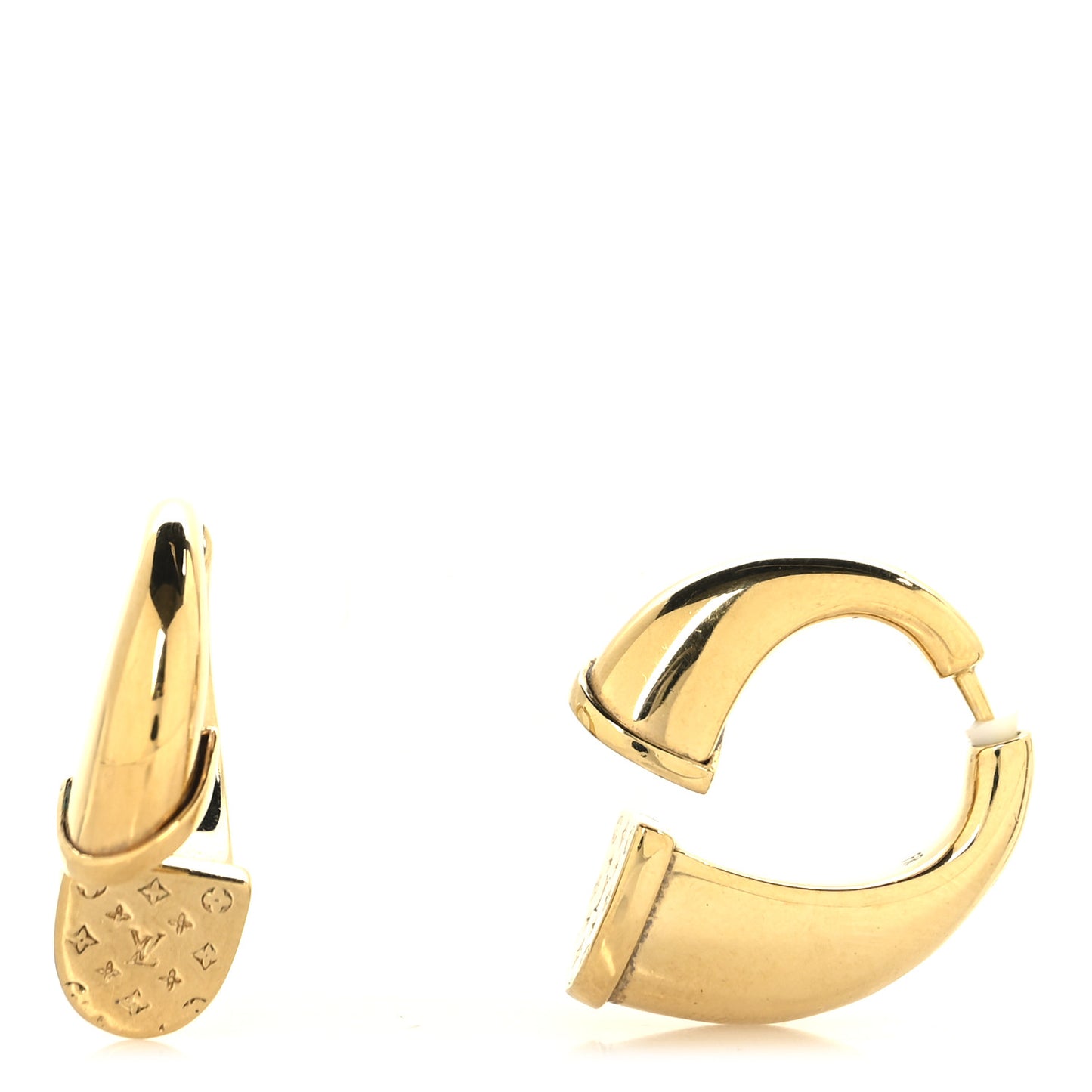 Metal Nanogram Sweet Dreams Horseshoe Earrings Gold