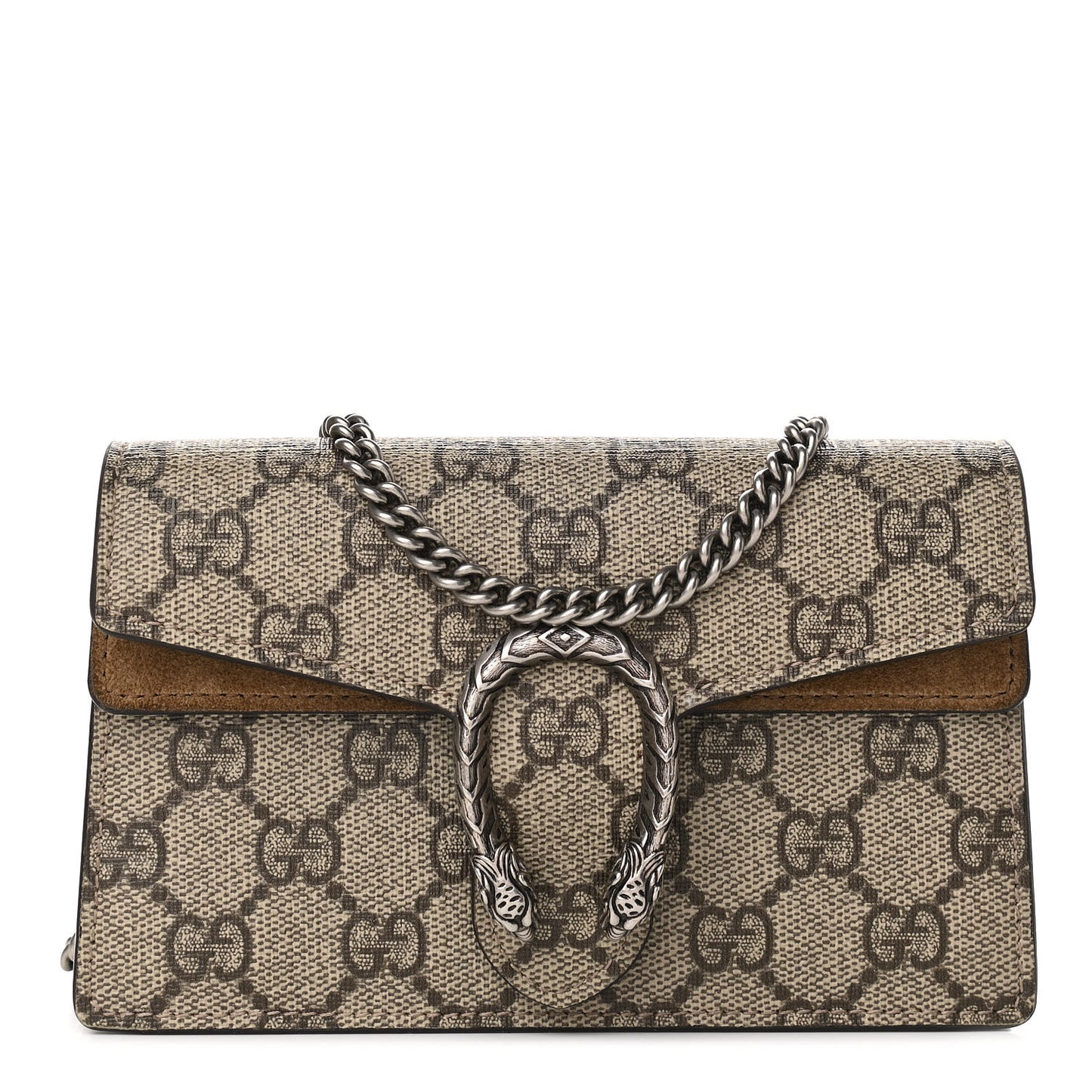 GG Supreme Monogram Super Mini Dionysus Shoulder Bag Taupe