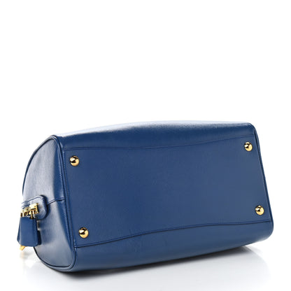 Prada Saffiano Vernice Bauletto Azzurro 4 of 9