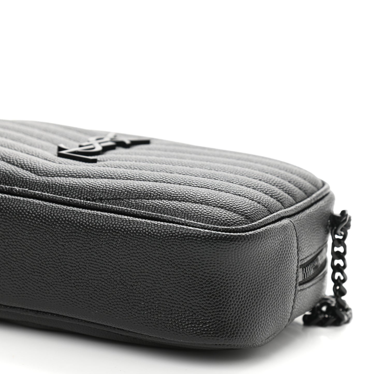Grain De Poudre Matelasse Monogram Mini Lou Camera Bag Black