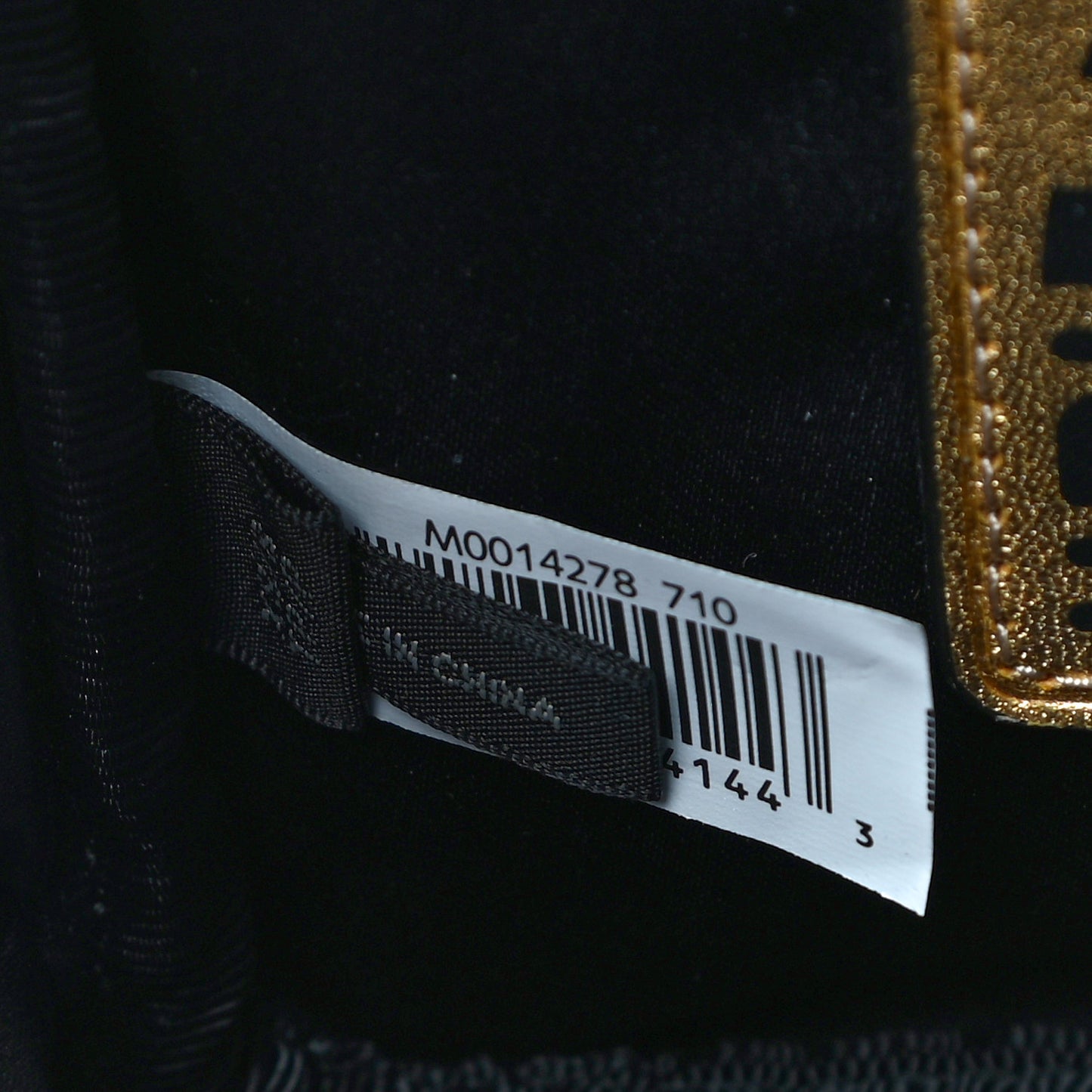 Metallic Calfskin Belt Bag Gold