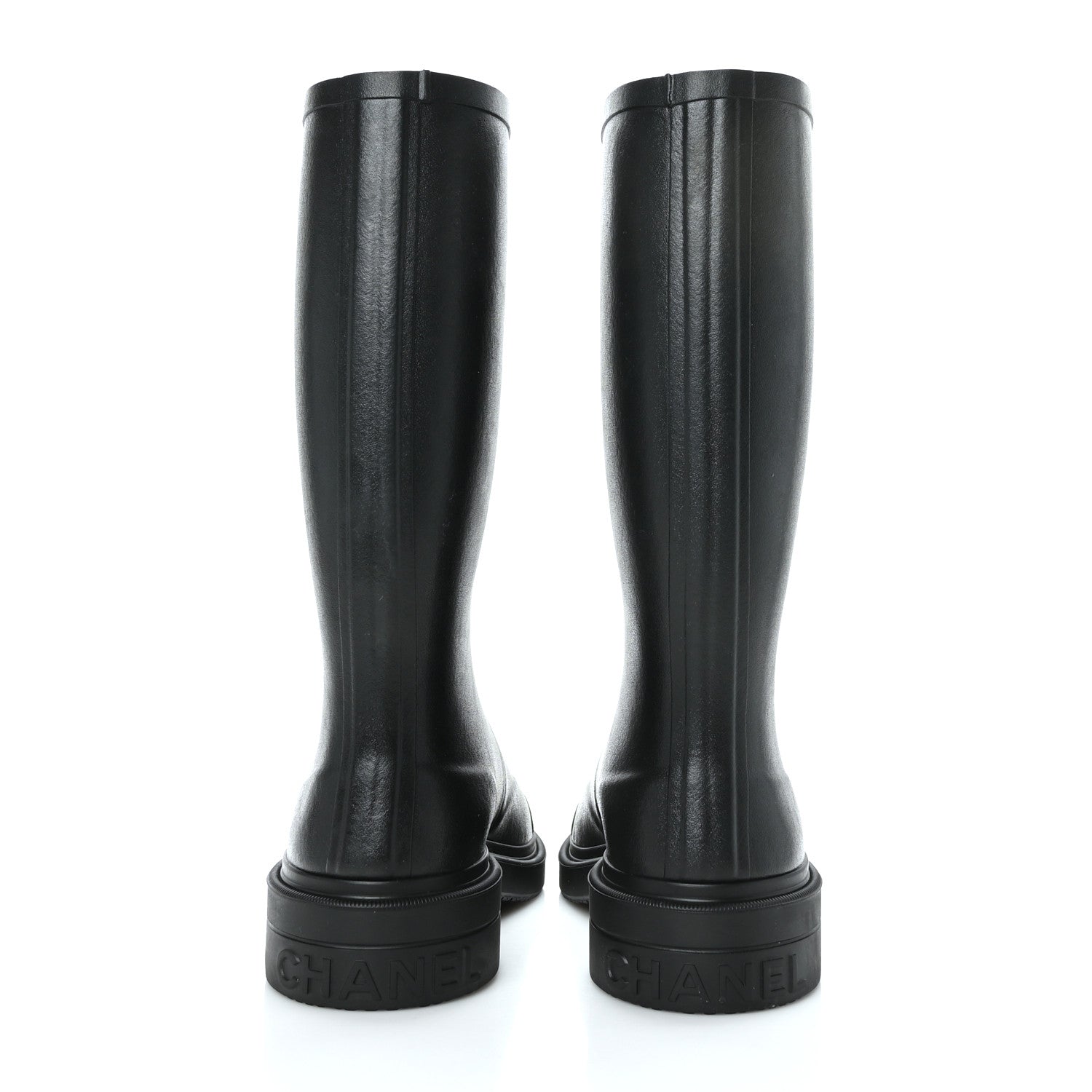 Chanel Caoutchouk CC High Boots 41 Black 5 of 8