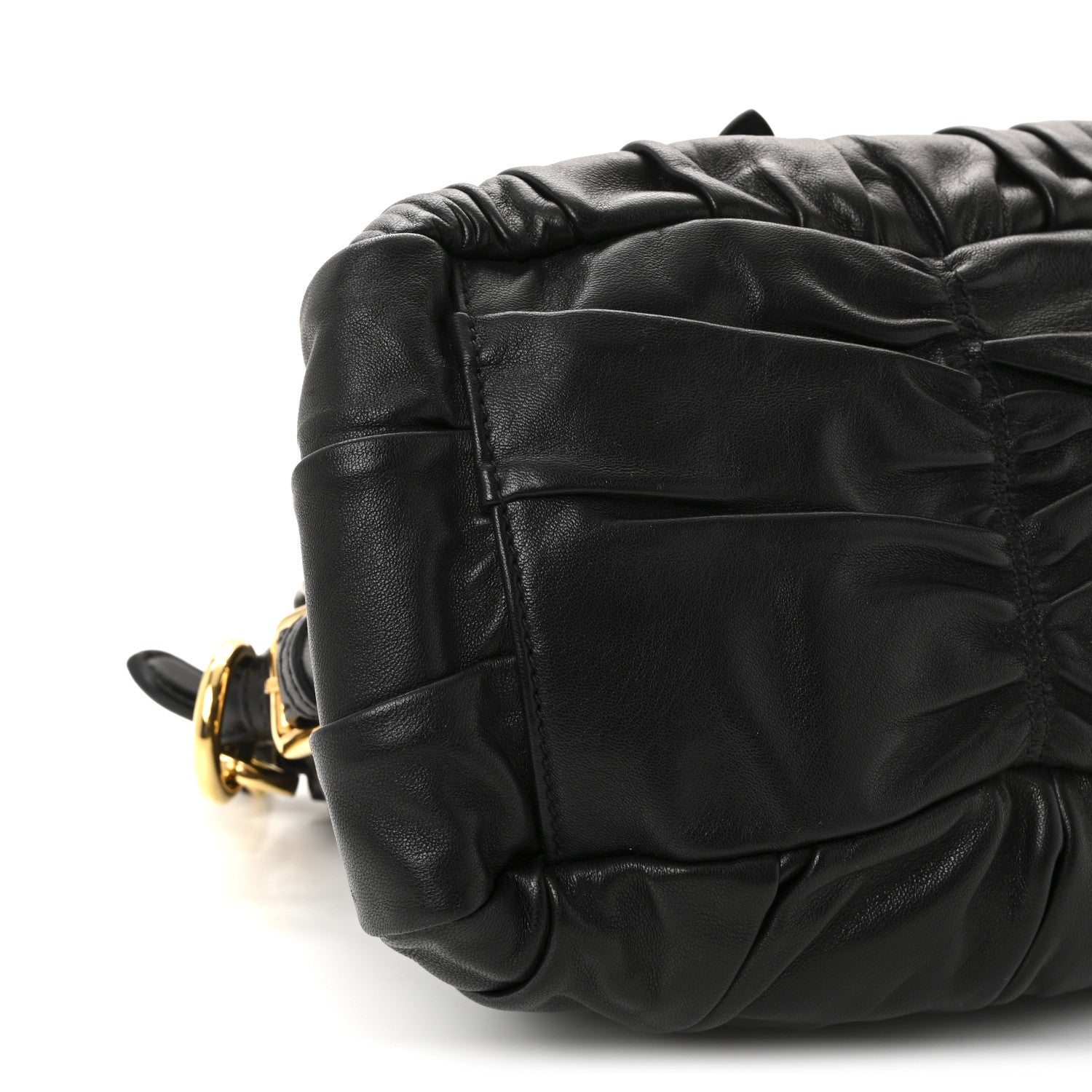 Prada Nappa Gaufre Shopping Satchel Black 8 of 9
