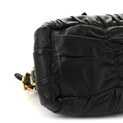 Prada Nappa Gaufre Shopping Satchel Black 8 of 9
