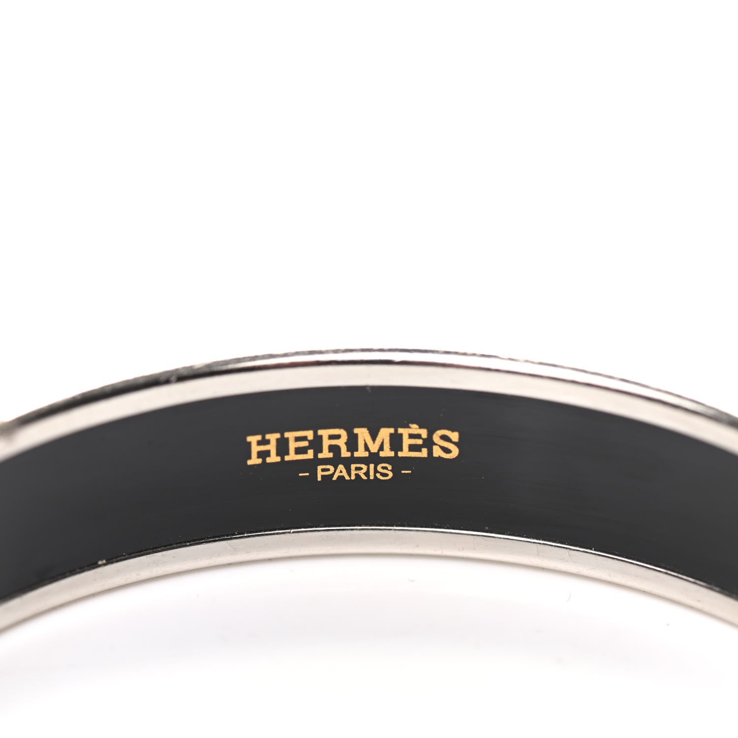 Hermes Enamel Printed Medium Caleche Bracelet 62 Lime 4 of 6