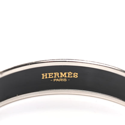 Hermes Enamel Printed Medium Caleche Bracelet 62 Lime 4 of 6