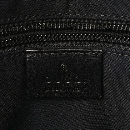 Gucci Monogram Medium Double Buckle Flap Messenger Bag Black 6 of 9