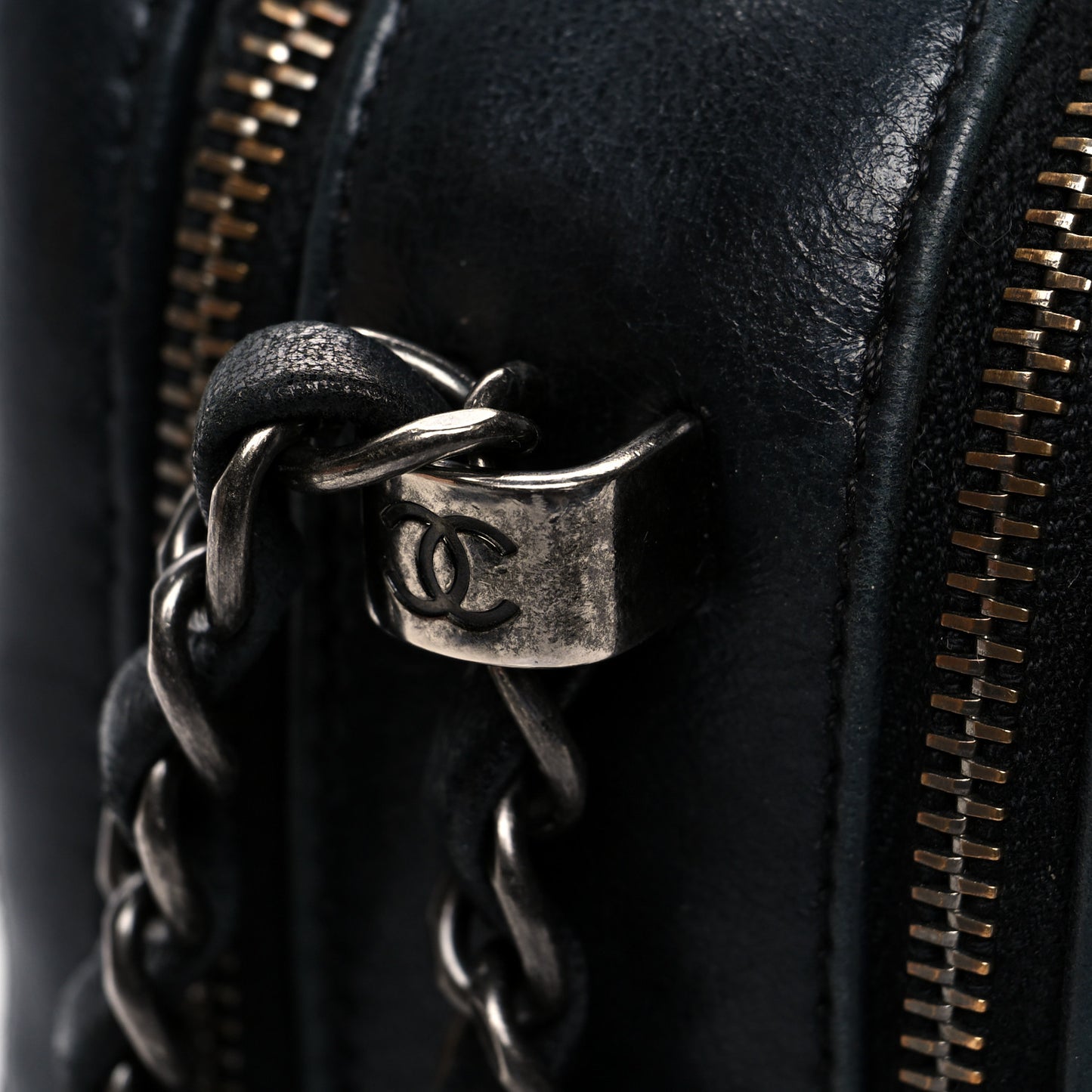 Lambskin Small Coco Boy Camera Case Black