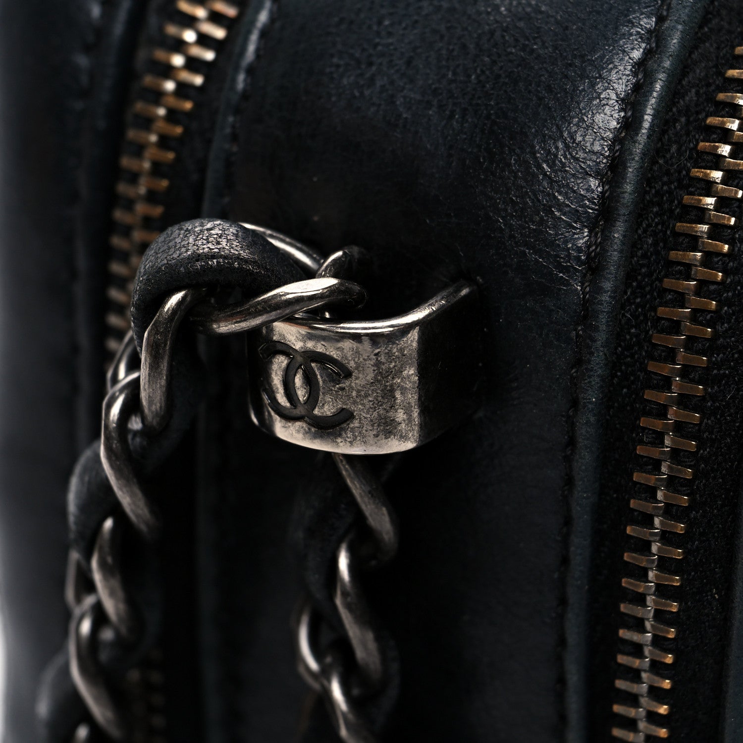 Chanel Lambskin Small Coco Boy Camera Case Black 15 of 16
