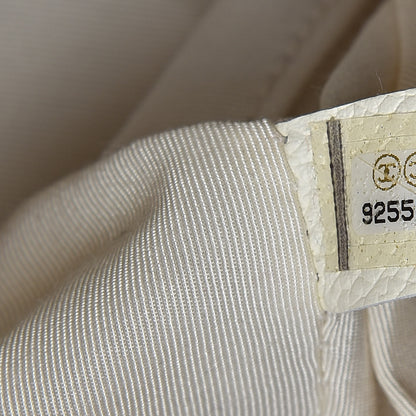 Chanel Calfskin Cerf Executive Shopper Tote White 7 of 10