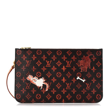 Louis Vuitton Catogram Neverfull MM GM Pochette Marron 1 of 9