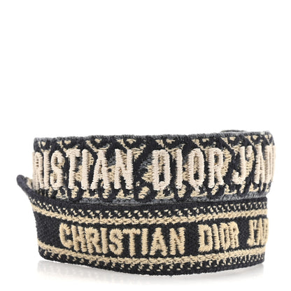 Christian Dior Woven Cotton J'Adior Friendship Bracelet Set Navy 1 of 4