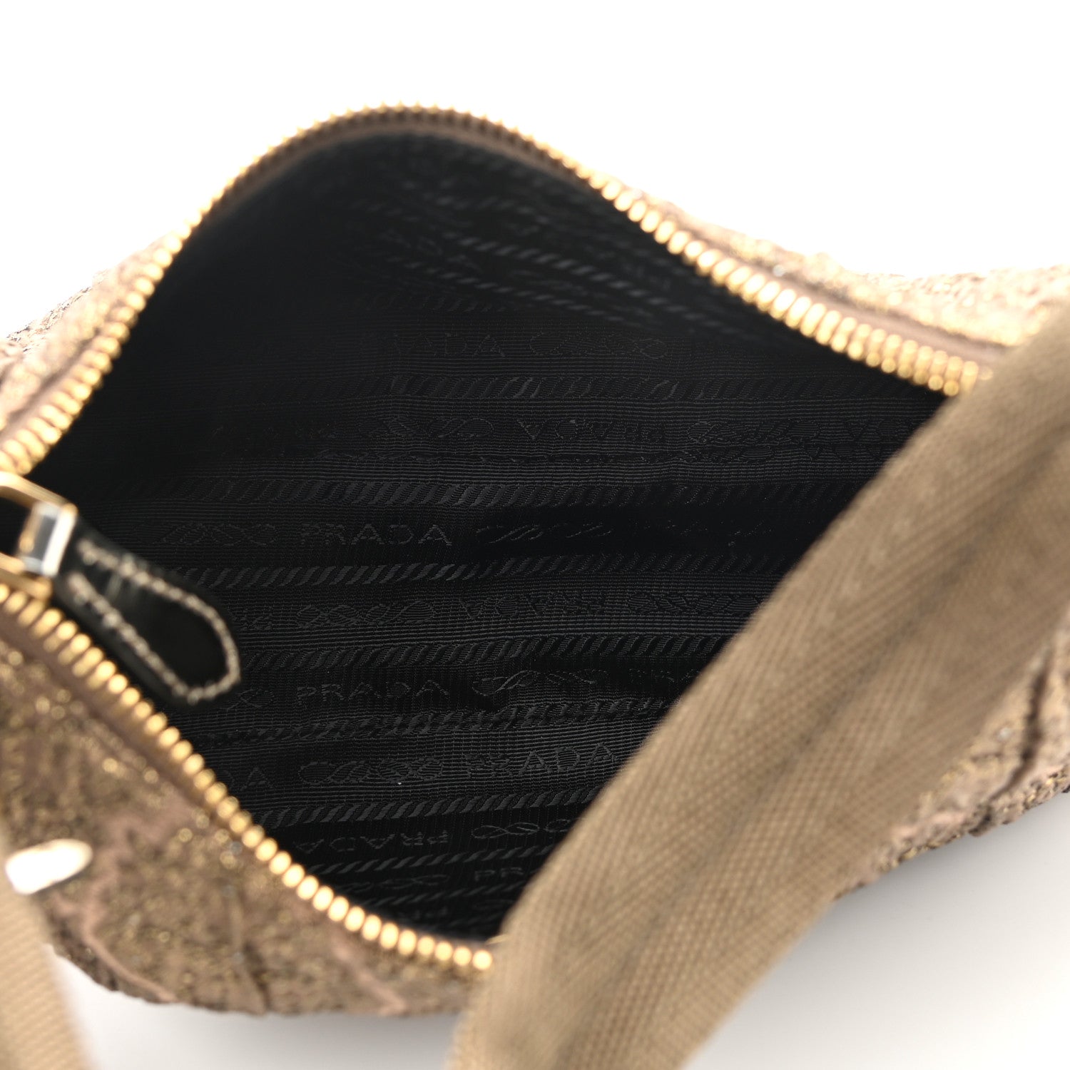 Prada Broccato Mini Re-Edition 2000 Bag Moro Losanga 5 of 11