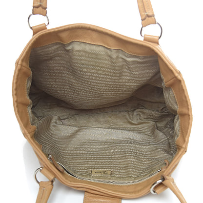 Prada Vitello Daino Buckle Tote Sabbia 5 of 25