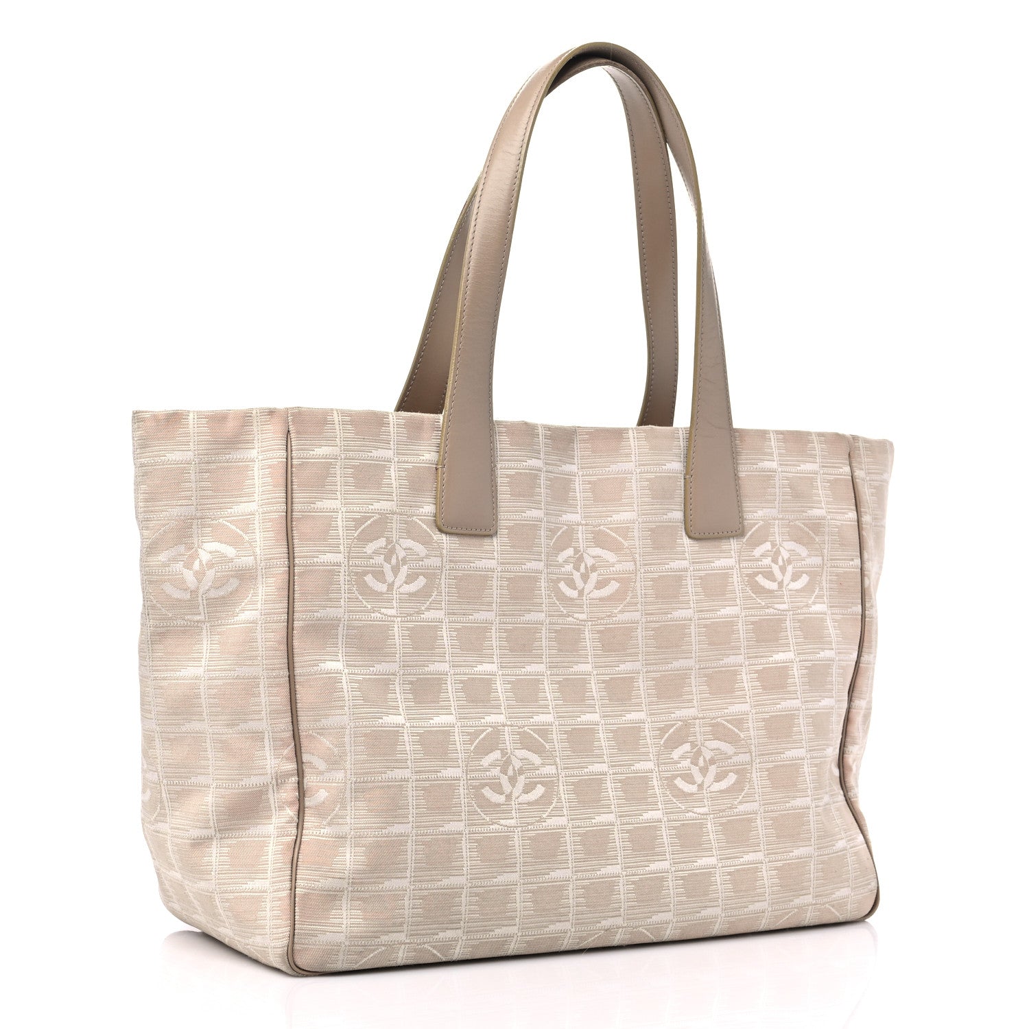 Chanel Nylon Medium Travel Tote Beige 3 of 18