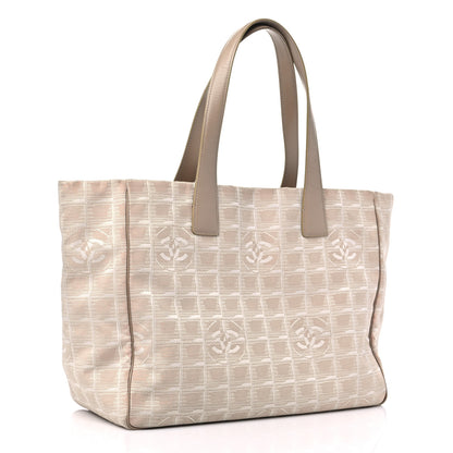 Chanel Nylon Medium Travel Tote Beige 3 of 18