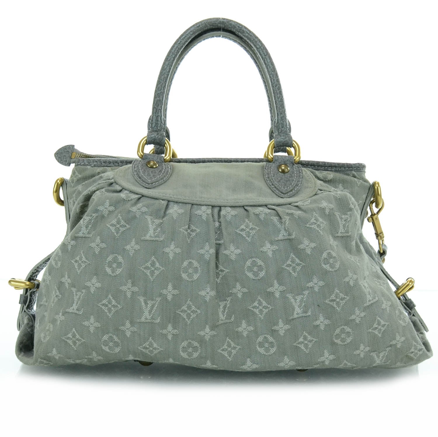Louis Vuitton Denim Neo Cabby MM Grey 1 of 11