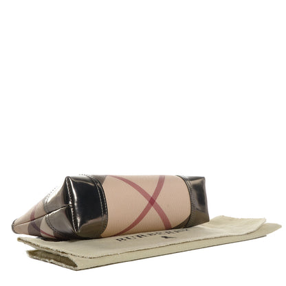 Burberry Nova Check Cosmetic Bag Nickel 4 of 8