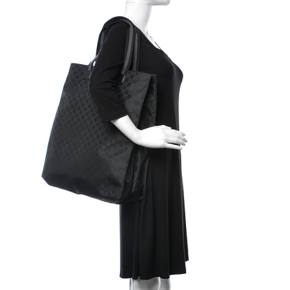 Gucci Nylon Monogram Vertical Tote Black 2 of 10