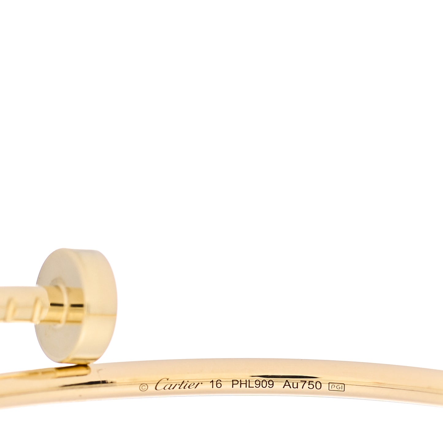 18K Yellow Gold Small Juste Un Clou Bracelet 16