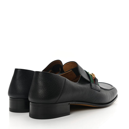 Gucci Havely Kid Web Mens Horsebit Loafers 12 Black 4 of 10