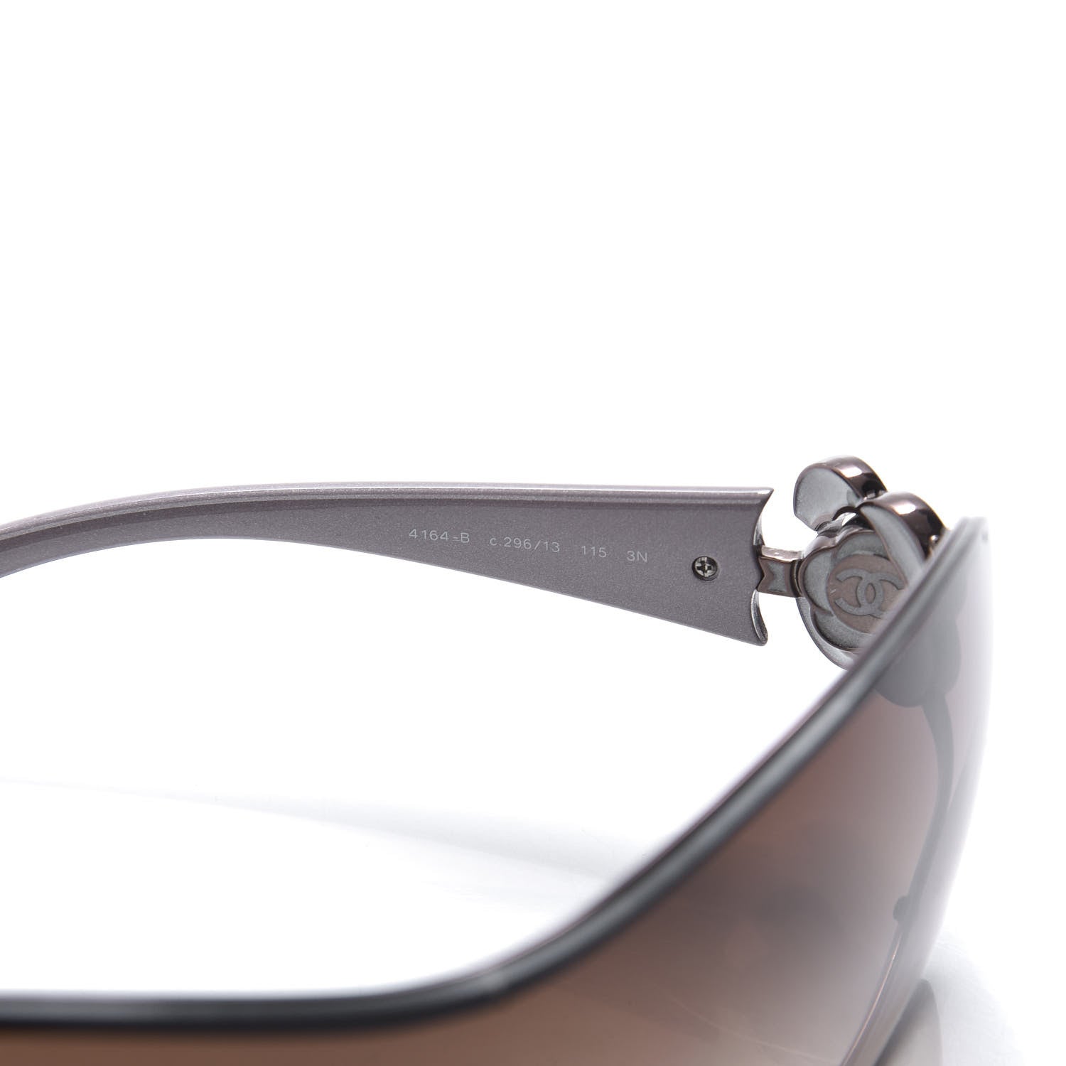 Chanel Swarovski Crystal Camellia CC Sunglasses 4164-B Bronze 5 of 7